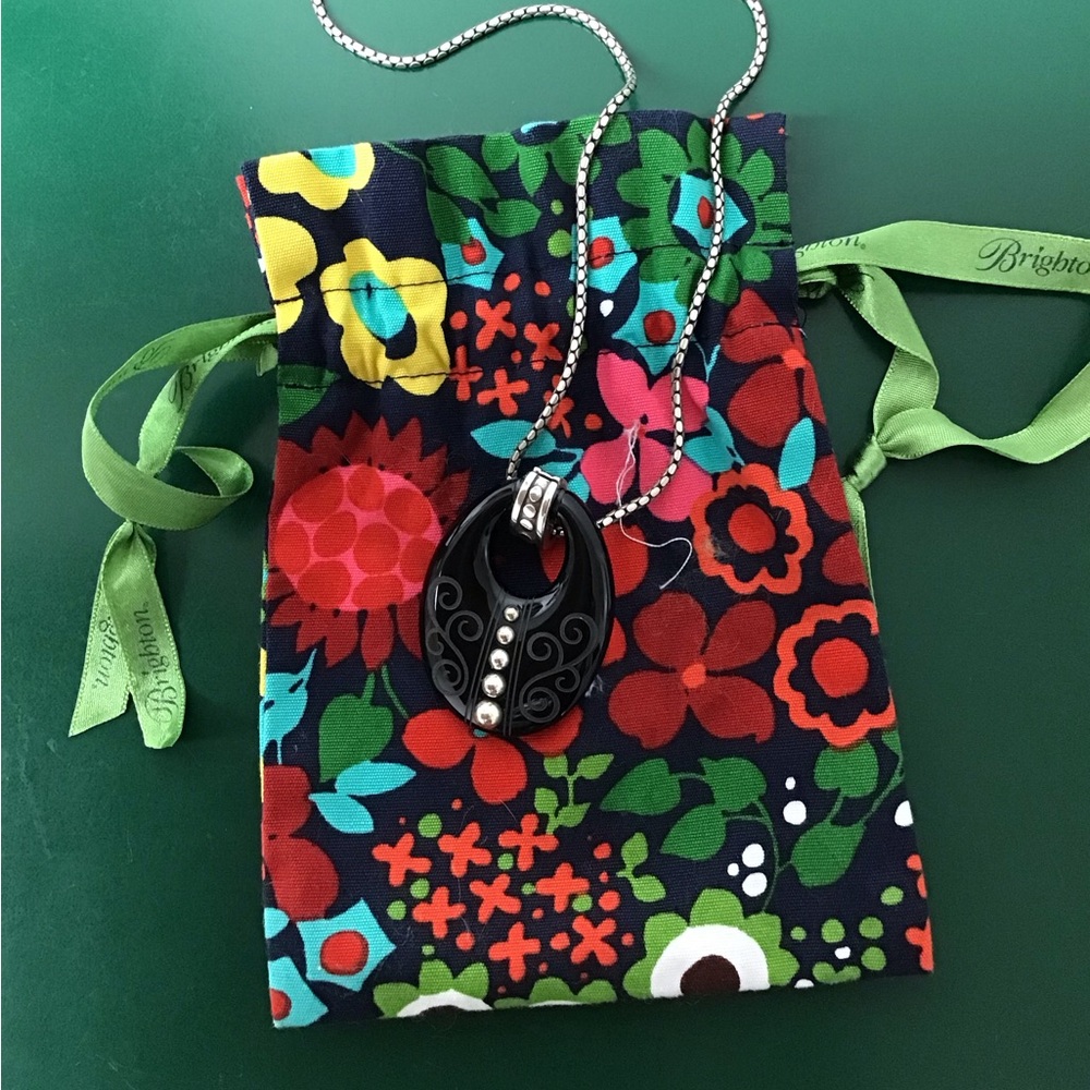 Brighton Black Reversible Pendant